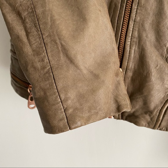 Doma Leather Jacket with Hood - Picture 14 of 16